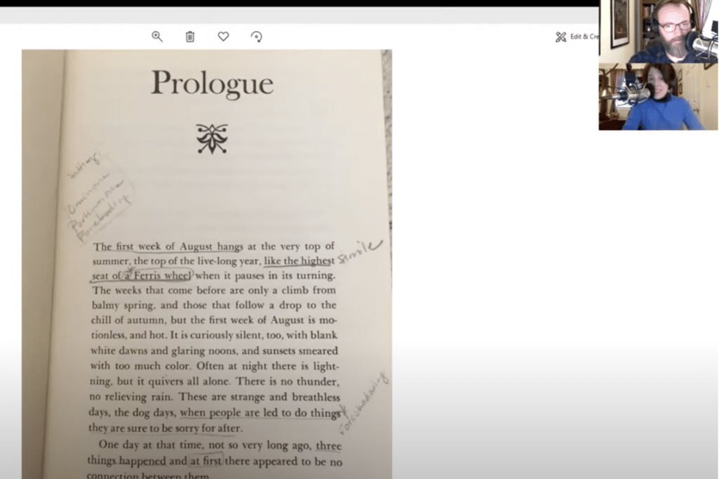 screenshot of webinar content