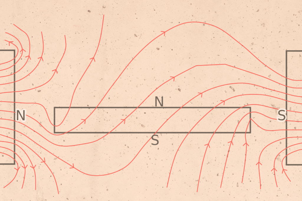 illustration of magnetic forces