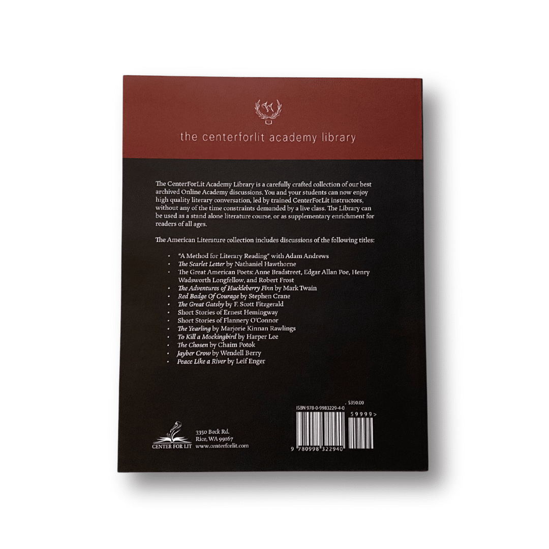 American Literature Audio Course back cover