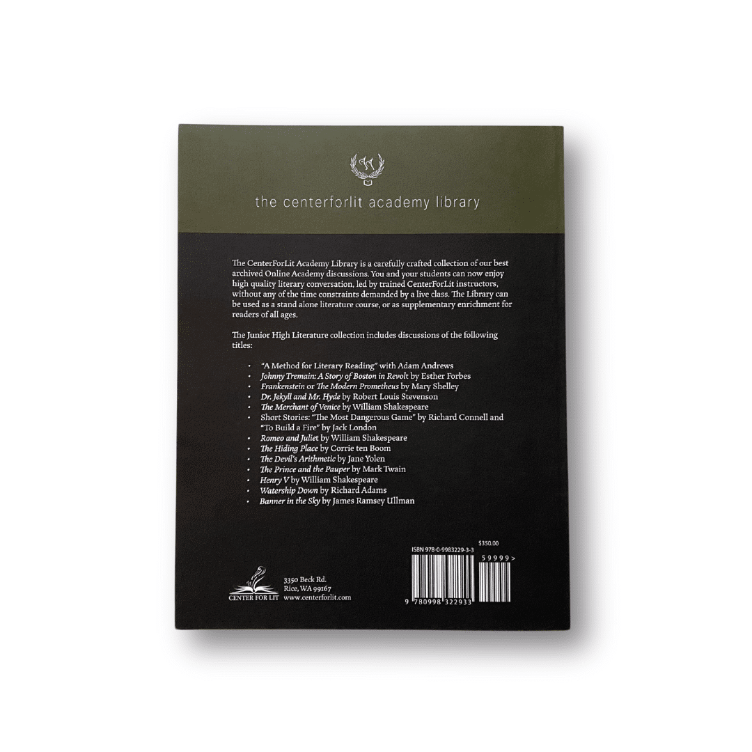 Junior High Audio Course back cover